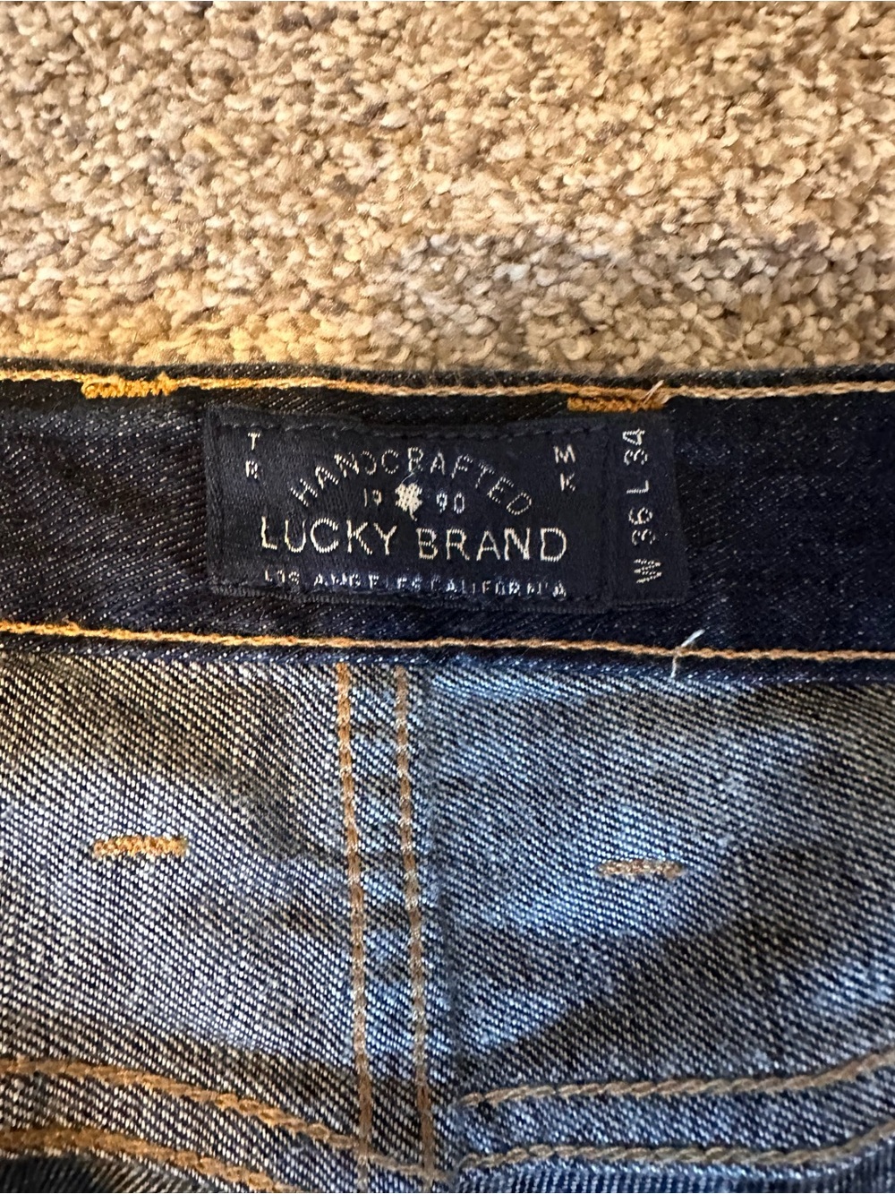 Lucky Brand Men's Indigo Straight Jeans - Picture 4 of 6
